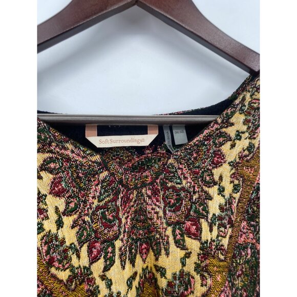 Womens Soft Surroundings OS Sweater Poncho 29659 One Size BOHO - Picture 4 of 6